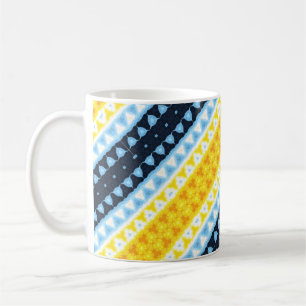 Boho Groovy Geometric Abstract AroAce Pride Flag Coffee Mug