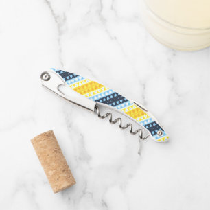 Boho Groovy Geometric Abstract AroAce Pride Flag Corkscrew