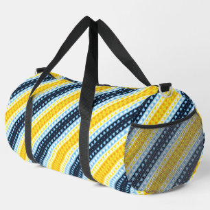Boho Groovy Geometric Abstract AroAce Pride Flag Duffle Bag