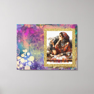 *~* Boho Gypsy Woman A100  Psychic Card Reader Canvas Print