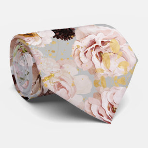 Boho H2 Dusty Roses Burgundy Mums DIY background N Tie