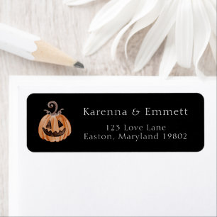 Boho Halloween Baby Shower Return Address