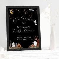 Boho Halloween Baby Shower Welcome