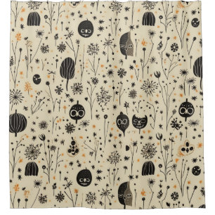 Boho Halloween Seamless Pattern