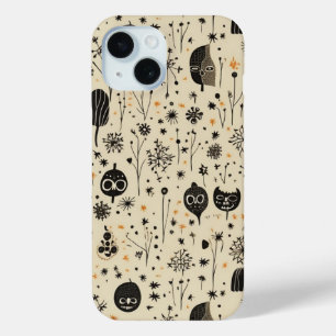 Boho Halloween Seamless Pattern iPhone 15 Case