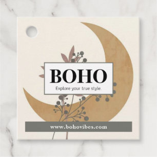 Boho Hang Tags, Clothing Label, Store Sale Favour  Tags