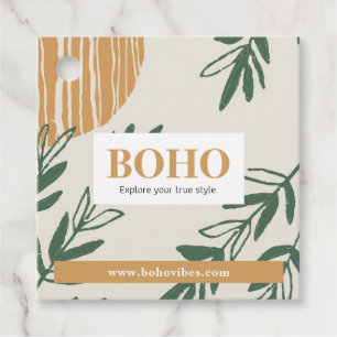 Boho Hang Tags, Clothing Label, Store Sale Favour Tags