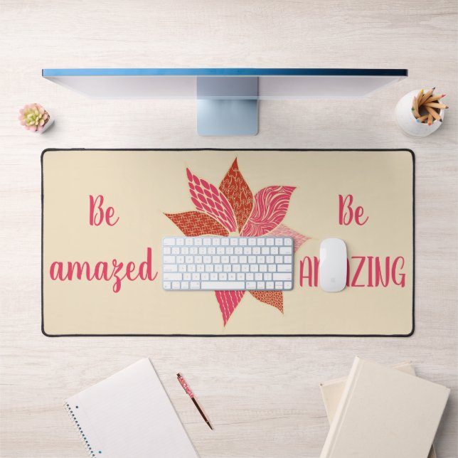 Boho Happy Flower Desk Mat (Bureau 1)