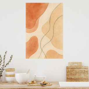 Boho Harmony Minimalist Abstract Wall Art
