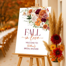 Boho Harvest Fall Bridal Shower Welcome Sign