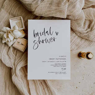 Boho Heart Bridal Shower Party Invitation E100