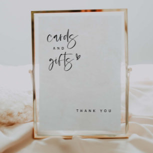 Boho Heart Cards & Gifts Baby Shower Sign E100