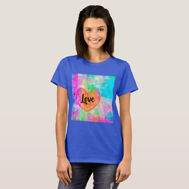 Boho Heart Love T-Shirt (Front Full)
