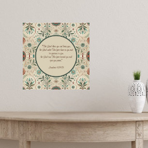 Boho Herb Blessing Poster