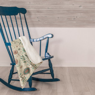 Boho Herbs Sherpa Blanket