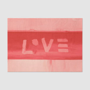Boho Hippie Chic Living Coral Love Tissue Paper