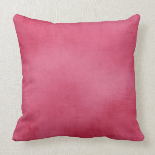 Boho Hippie Raspberry Worn Velvet Look Cotton Throw Pillow