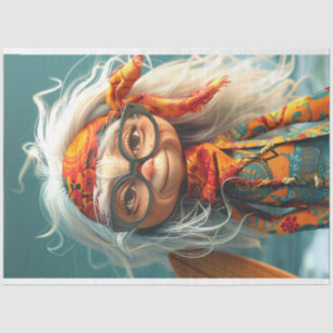 Boho Hippie the Grama  Tissue Paper