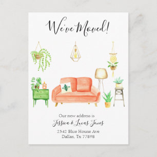 Boho Home Moving Faire-part Nous avons déménagé