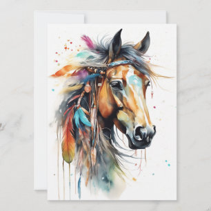 Boho Horse Card