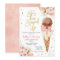 Boho Ice Cream Bridal Shower Invitation