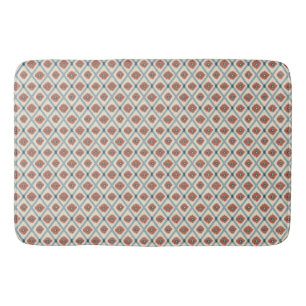 Boho Ikat Diamond Geometric Seamless Pattern Bath Mat