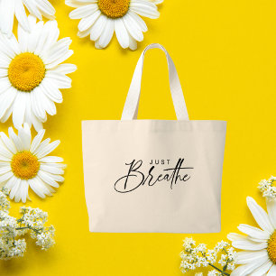 Boho Inspirational Quotes Large Tote Bag