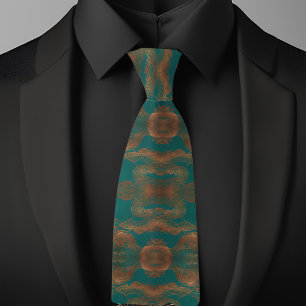 Boho Inspo Copper and Turquois Tie