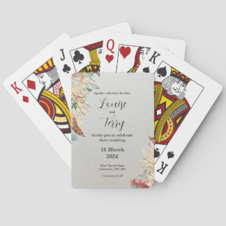 Boho Invitation Playing Cards