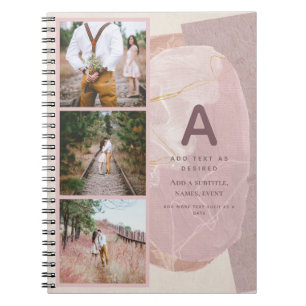 BOHO Journal Cadeau Personnalisé Abstrait Blush Ch