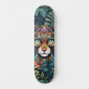 Boho Jungle Lion Skateboard