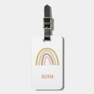 Boho Kids Rainbow Personalized Luggage Tag