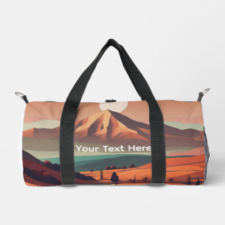Boho landscape duffle bag