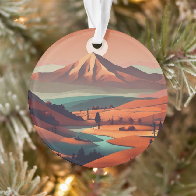 Boho landscape  ornament (Tree)