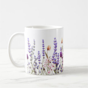 Boho Lavender Mug In Cottagecore Style