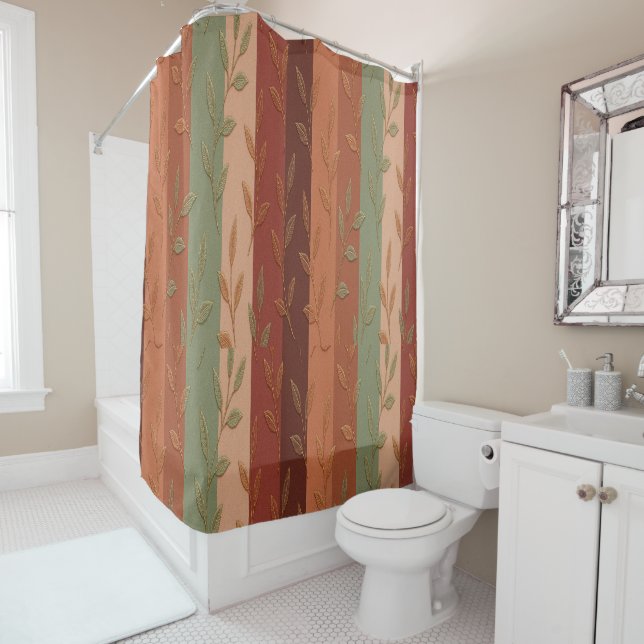 Boho Leaf Pattern Rustic Home Decor  (In Situ)