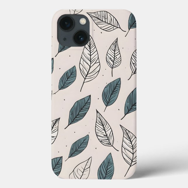 Boho leaves art Case-Mate iPhone case (Back)