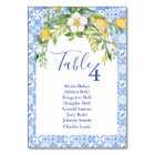 Boho Lemon Blue Mediterranean tile Italian Wedding