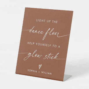 Boho Light Up the Dance Floor   Glow Sticks Sign
