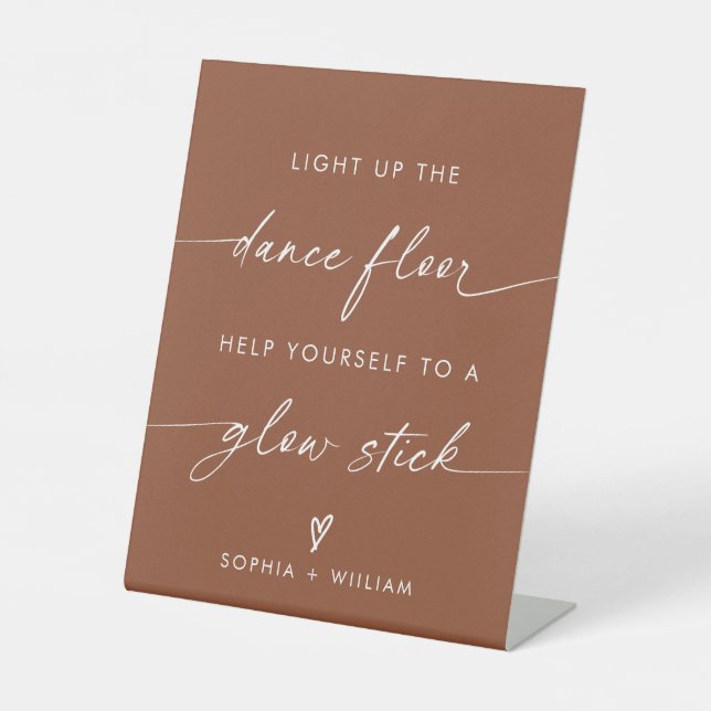 Boho Light Up the Dance Floor | Glow Sticks Sign (Front)