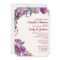 Boho Lilac Plum Purple Floral Couple's Wedding