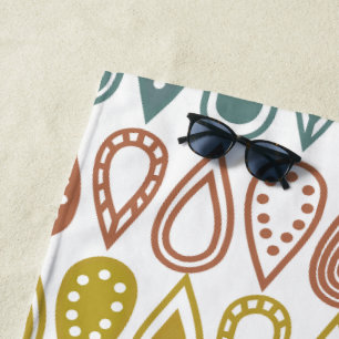 Boho Lines Beach Towel