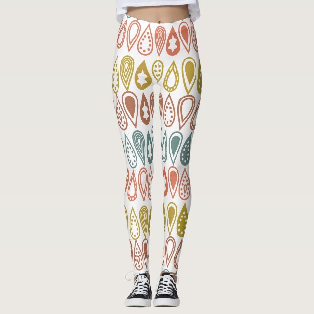 Boho Lines  Leggings (Front)