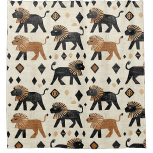 Boho Lion Tribal Safari Pattern
