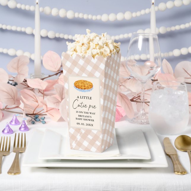 Boho Little Cutie Pie Thanksgiving Baby Shower  Favor Box (Wedding)