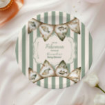 Boho Little Fisherman Fishing  Paper Plate<br><div class="desc">Serve your baby shower treats in style with our Little Fisherman Fishing Baby Shower Paper Plates! These adorable plates bring functionality and charm to your celebration, perfectly complementing your fishing-themed décor. Features: Design: Features a delightful fishing theme with watercolor-inspired elements like fishing rods, fish, bubbles, and rustic boho accents. Colours:...</div>