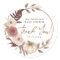 Boho Little Pumpkin Girl Baby Shower Thank You 