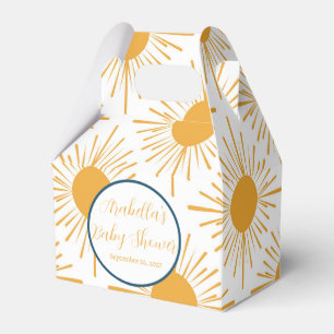 Boho Little Ray of Sun Neutral Baby Shower  Favor Box