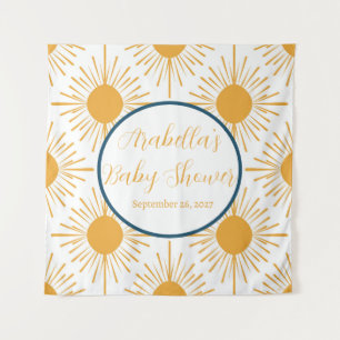 Boho Little Ray of Sun Neutral Baby Shower  Tapestry