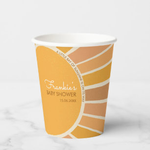 Boho Little ray of Sunshine Baby Shower Paper Cups